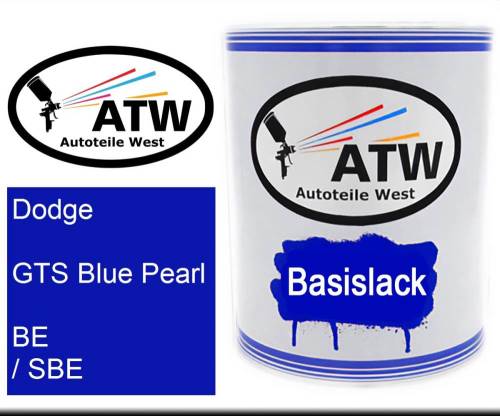 Dodge, GTS Blue Pearl, BE / SBE: 1L Lackdose, von ATW Autoteile West.